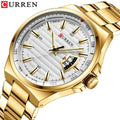 Curren New 8375 Luxury New Quartz Watch Stainless Steel Band Wristwatch Fashion Style Watch Man Auto Date Relogio Masculino