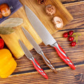 New Design 100% Food Grade Easy Clean 3 Pcs Stainless Steel Hollow Handle Kitchen Knife Set