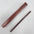 Custom Logo Eyebrow Brush Private Label Wholesale Synthetic Hair Aluminum Tube Solid Wood Handle Makeup Brush