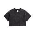 High Quality Vintage Wash Cotton Crop Top t Shirt Oversize Women Gym Crop Tshirt