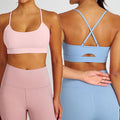Cross Back Sexy Workout Bras Breathable Running Wear Shockproof Gym Brassiere Fitness Yoga Bra