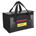 Black and Silver Safety Outdoor Bag with Lithium Battery Explosion-Proof and Charge Compartment