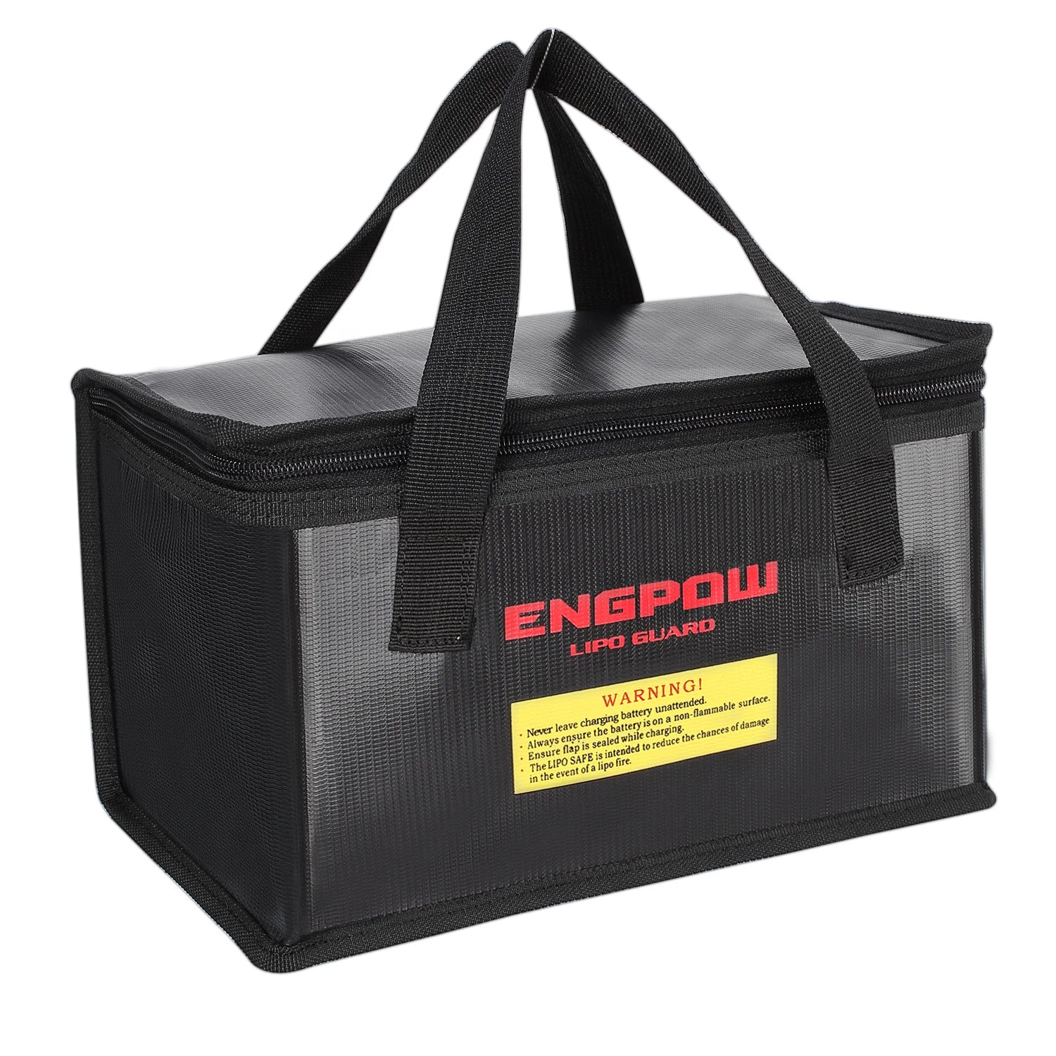 Black and Silver Safety Outdoor Bag with Lithium Battery Explosion-Proof and Charge Compartment