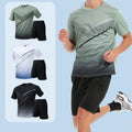 Sportswear Men's Summer Breathable Workout Clothes Athletic Shorts Shirt 2 Pack Basketball Football Exercise Training Running