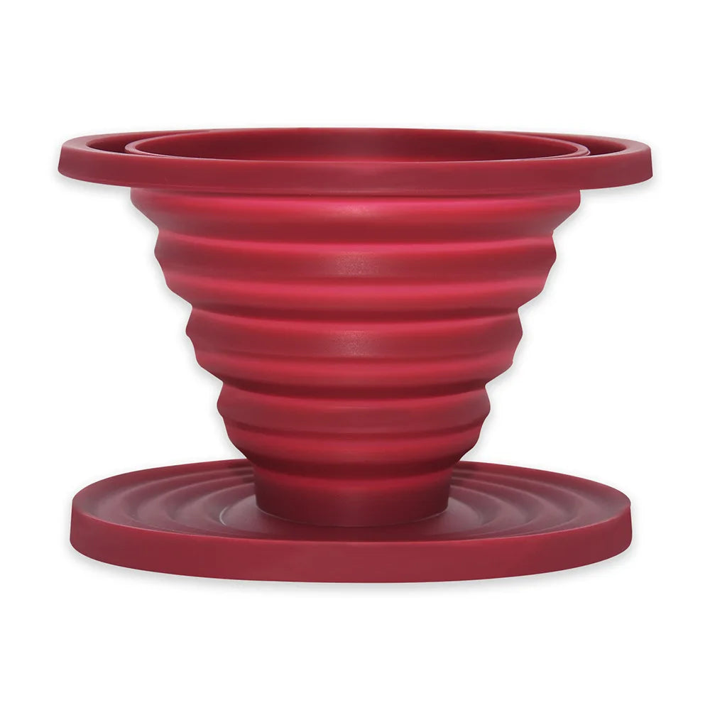 Portable Outdoor Eco-Friendly Durable Food-Grade Silicone Folding Funnel Large Capacity Filter for Coffee Tea Accessories