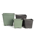 PP Plastic Recycled Eco-Friendly Draining Hole Garden Nursery Plant Tree Blueberry 4" 6" 10" 12" Square Flower Pots