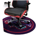 Tigerwings 110cm PVC Rubber Gaming Chair Mat Modern Natural E-Sport Animal Print Outdoor Carpet for Floor Use in Home Setting