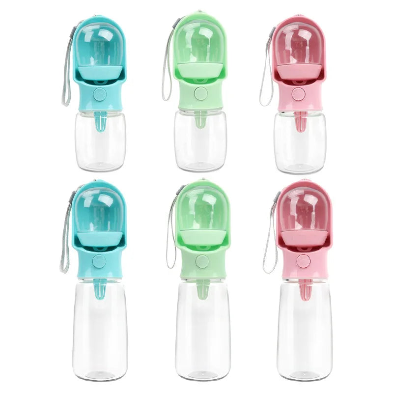 Portable Drinking Water Bottle with Food Container Outdoor Puppy Pet Travel Walking Hiking Dog Water Bottle for Dogs
