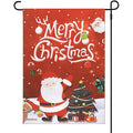 Hot Sale Custom Linen 30x45cm Garden Flags for Winter Holiday Outdoor Decorations Promotional Bandera for Yard Lawn Signs