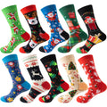Zhejiang Zhuji Cotton Mid Calf Crew Dress Holiday Christmas Socks Set Gift Box for Men and Women Casual Cotton Socks Fuzzy