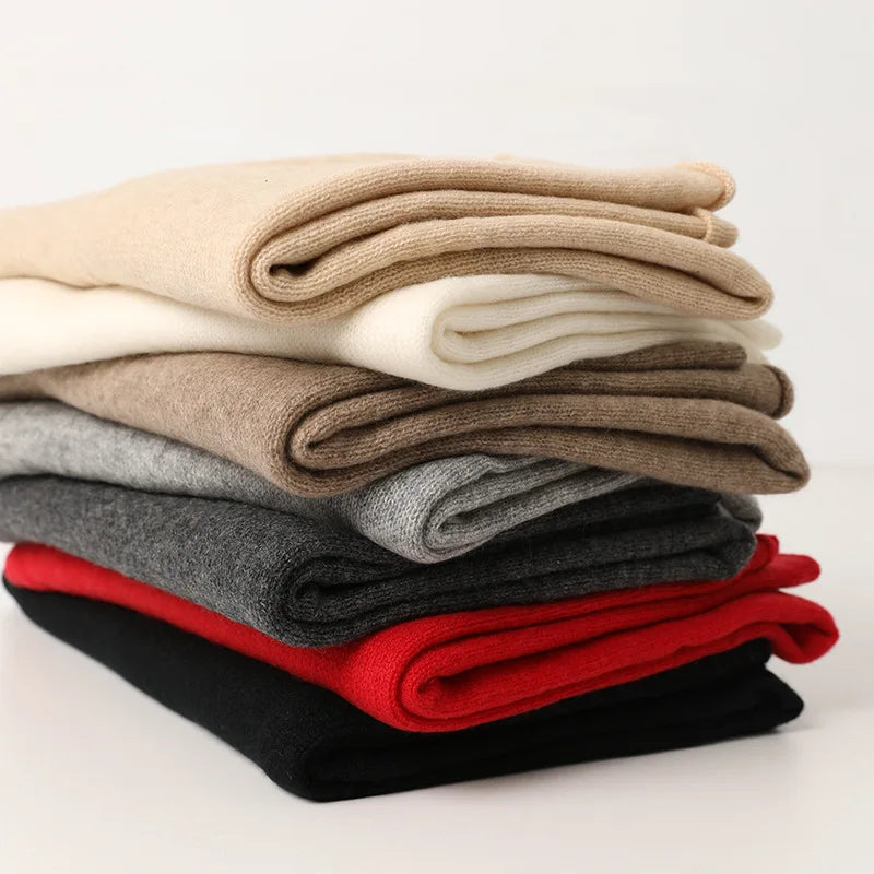 Winter Custom logo Designer  100% Cashmere Scarf Stoles Plain Knitting Women Luxury  Warm Pashmina Wool  Shawls Pwzz 7a50560