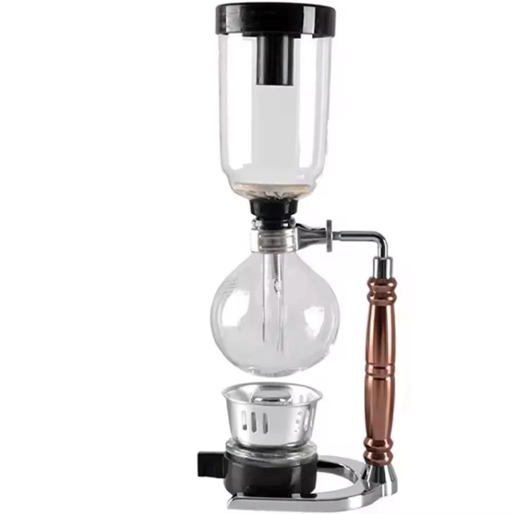 Modern Exquisite Elegant Coffee Maker Style Vacuum Glass Siphon Pot Percolators Coffee Machines Home Office
