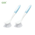 New Design Long Handle Silicone Dish Brush Stiff or Soft Plastic Brush with Excellent Material