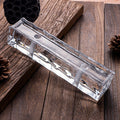 50*50*240mm Clear Glass Bricks with Holes Polished Durable Wall Building Blocks for Living Room & Bathroom Decoration MegaBDM