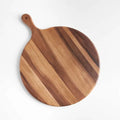 WanuoCraft Kitchen Gift Set Dark Color Wooden Balance Serving Board Wood Cutting Board with Handle