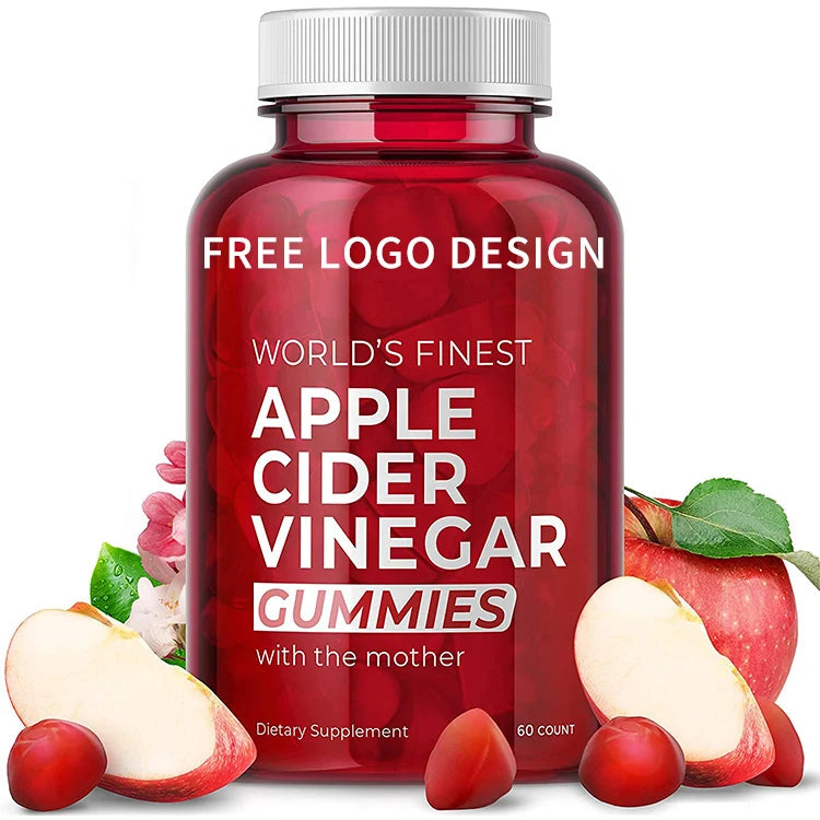 Custom Vegan Health Herbal Supplements Slimming Weight Loss Candy Apple Cider Vinegar Gummies With Mother MegaBDM
