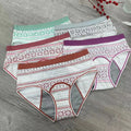 Eco-Friendly Cotton Period Panties Leakproof Cute Print Menstrual Underwear OEM Wholesale