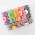 Hot Selling Sweet Styles 300pcs/box Color Rubber Band  Daily Hair Accessories for Children with High Elasticity No Hair Damage