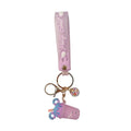 Creative Soft PVC 3D Keyring Colorful Ice Cream Rubber Keychain for Bag Decoration