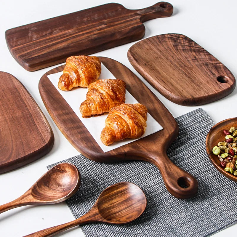 Logo Customization Acacia Wood Cheese Pizza Wood Board Chopping Board Cutting Board