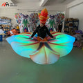 Nice Inflatable Light Flower Adult Dress Costume for Parade Performance Oxford Cloth Windproof & Durable Inflatable Decoration
