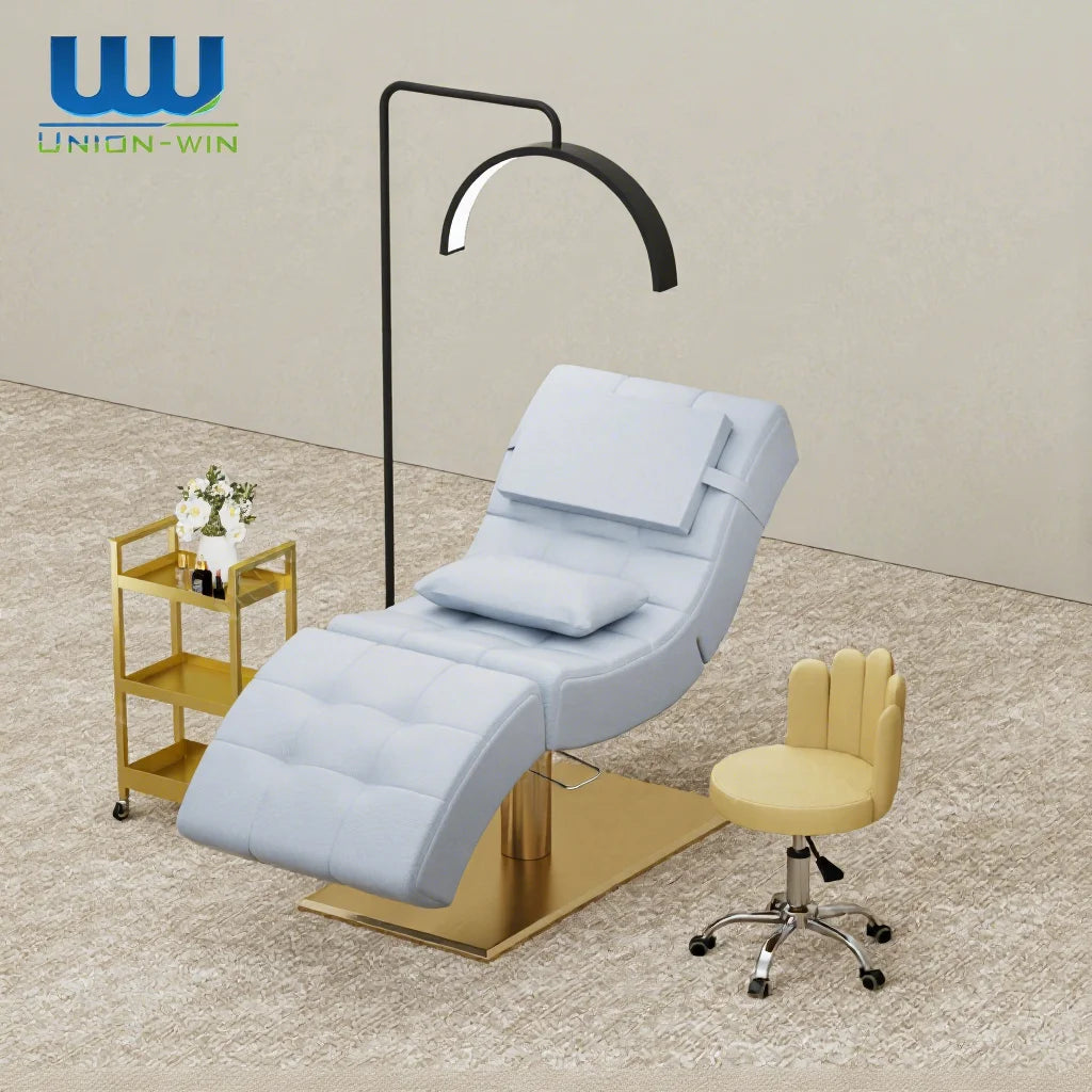 Union Win Beauty Multi-functional Massage Table Bed-Modern for Living Room Use Electric Genuine Leather Customizable Color