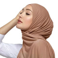 New Europe Premium Soft Stretchy Bamboo Jersey Hijab Muslim Jersey Scarf Long Shawl Wrap Top Quality Turban for Women