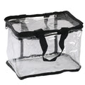 Custom Logo Travel for Toiletry Bag Handle Transparent Vinyl Waterproof Zipper Large PVC Cosmetic Pouch Durable TSA Clear for To