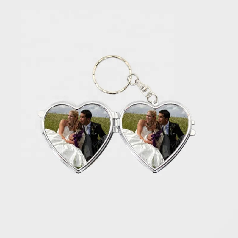 DIY Blank Sublimation Customized Metal Pocket Compact Mirror Keychain