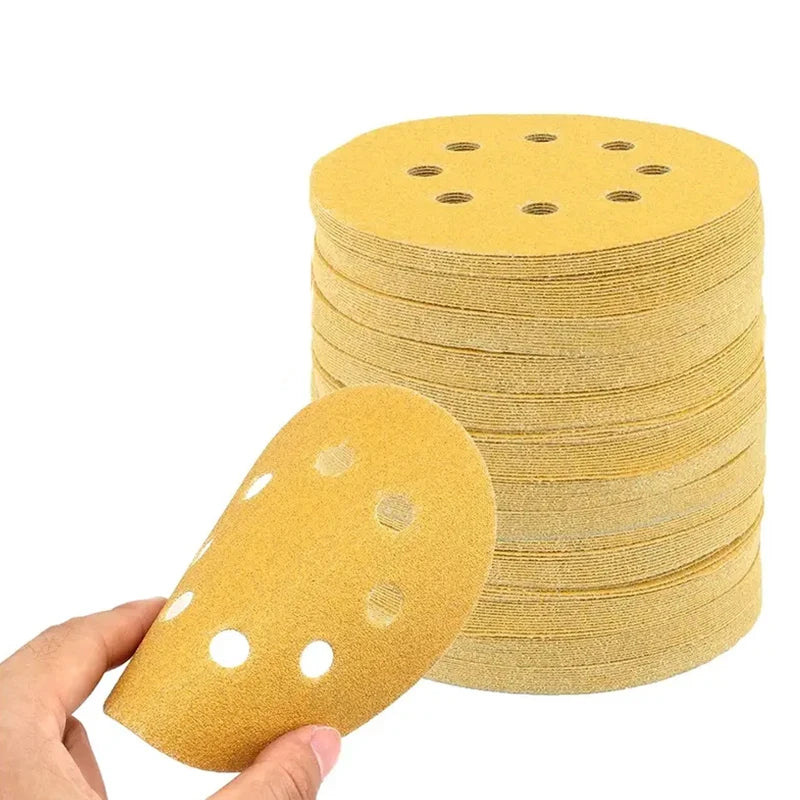 Hook and Loop Sandpaper Disk 1200 Sandpaper 5" 80 Grit Dustless Random Orbital Sandpaper for Wood Working by 3m Quality