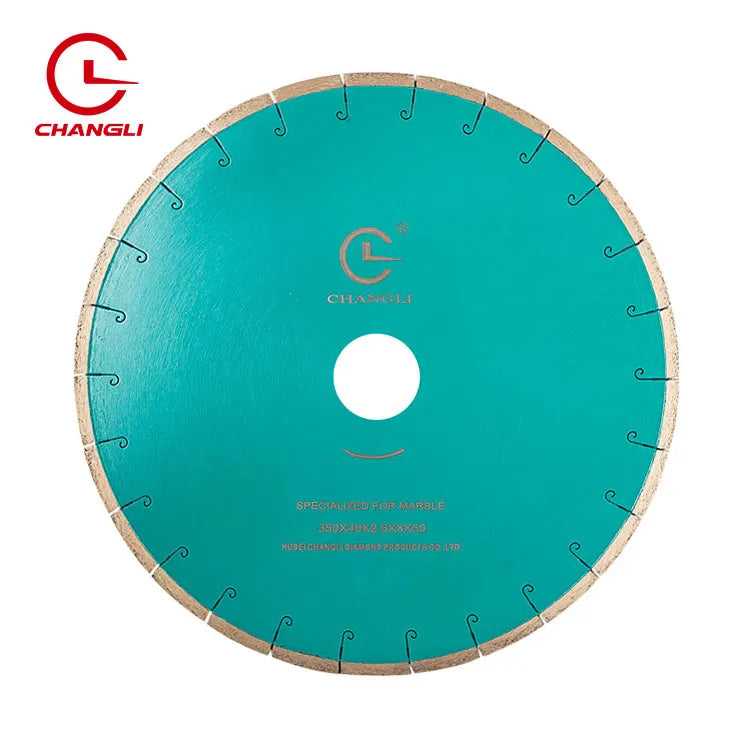 Diamond Circular Saw Blades High Frequency Welded Wet Cutting Marble 350mm 14''inch Industrial OEM Ti-Coated