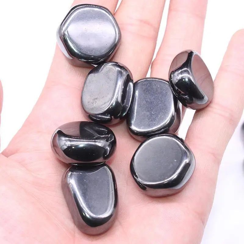 HZ Diy Bulk Wholesale Natural Hematite Tumbled Stones Crystal Gravel for Sale