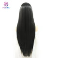 Long Straight Cheap U Part Lace Heat Resistant Synthetic Wigs Wholesale Prices for Black Women