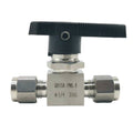 Factory 304SS Instrumentation Panel Mount Ball Valve Stainless Steel Pneumatic Compression Ball Valve