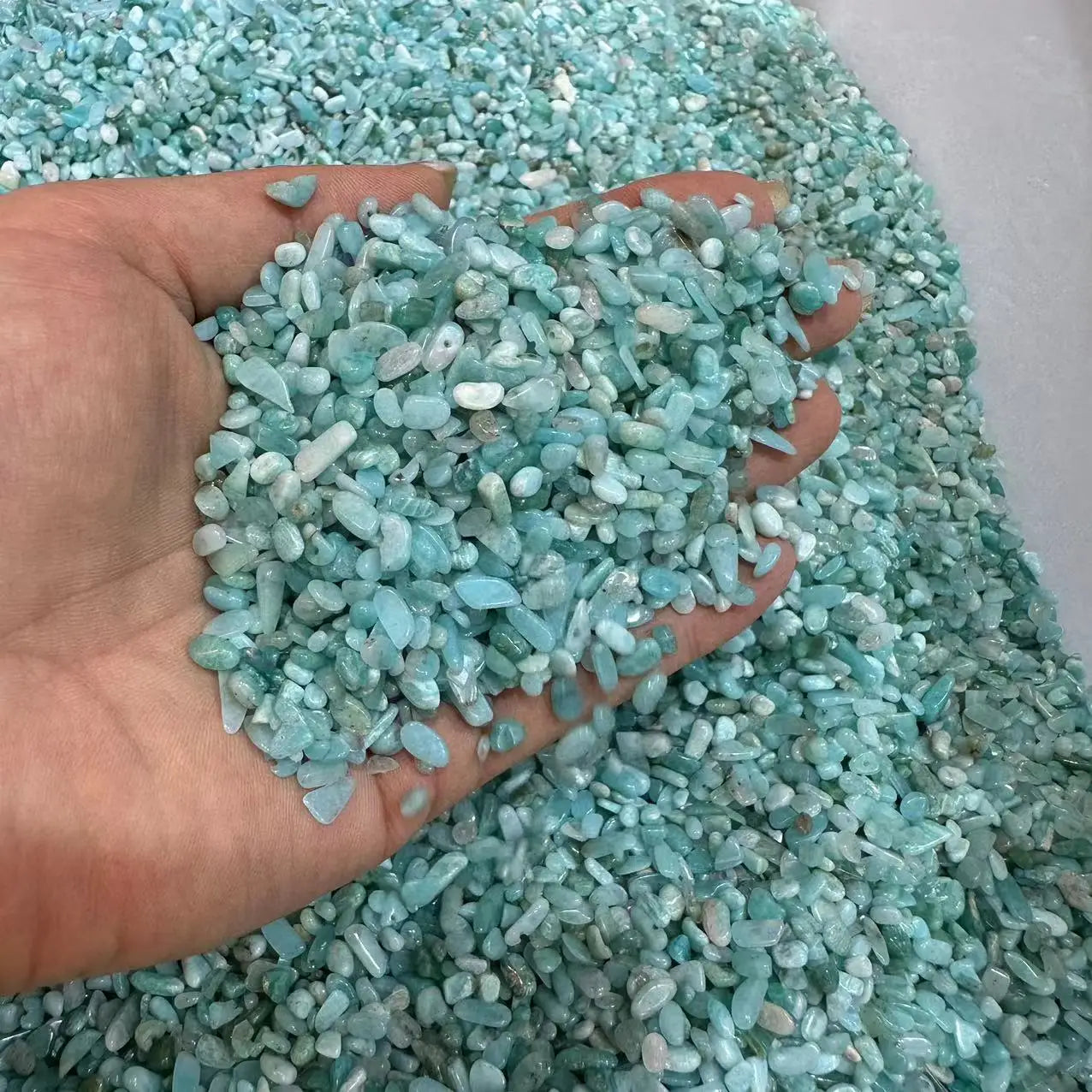 Amazonite Quartz Tumbled Gravel Raw Rock FengShui Reiki Gemstones and Crystals Chips Wholesale Bulk Healing Natural Stone Crafts