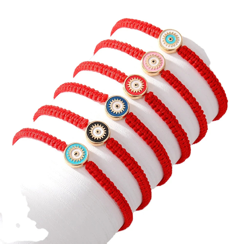 KDC2034 Wholesale Handmade Custom Braided Evil Eye Red String