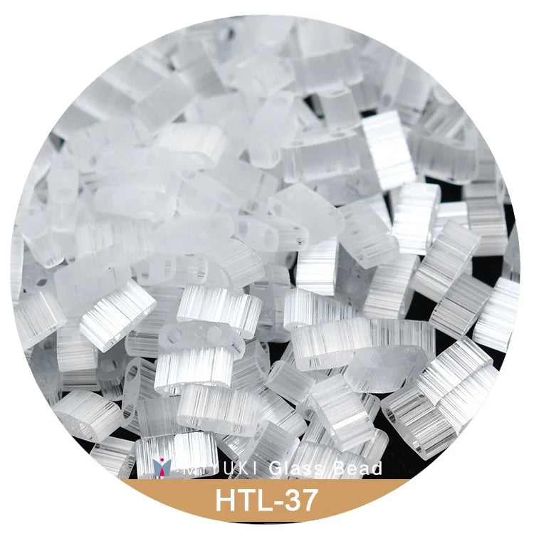 Miyuki Half Tila beads 5 * 2.3 * 1.9 mm [16 Color Transparent  Dyed ]10g pack Bracelet Femme Foissanite Bracelet Clover Bracelet