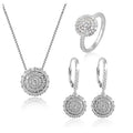 POLIVA 925 Sterling Silver Jewelry Necklace Sets Luxury Shining Diamond Indian Cubic Zirconia Jewelry Necklace Set