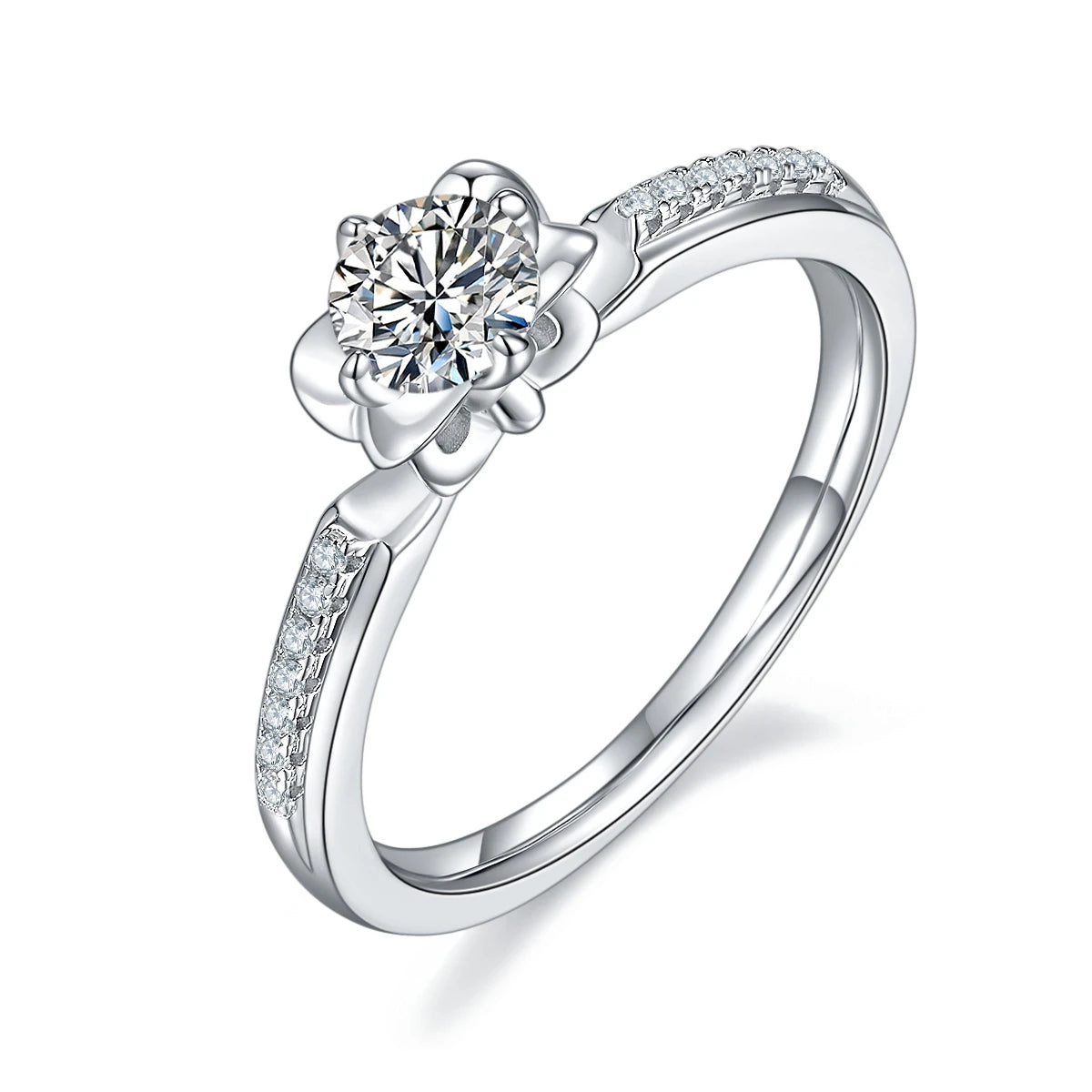 Wish Jewelry New Arrival Reliable Iced Out Ring Certified Moissanite 14k 925 Wedding Ring for Engagement