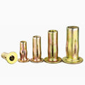 Car Metal Iron Wall Skin Petal Nut Lantern Trifold Plus Rivet Nut Insert Nut Lantern Shape Slotted Body Flat Head