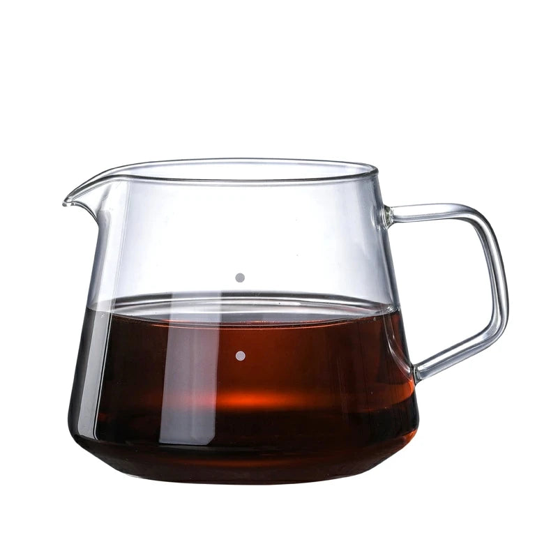 Classic Series Pour-Over 60 Coffee Sever Drip Coffee Pot 400/ 600ml Glass Coffee Sharing Pot