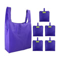 Wholesale Promotion Reusable Cartoon Pattern Foldable Shopping Bag Ripstop Polyester Customized Color Logo Silk-screen Printed