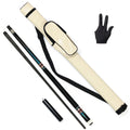 Hot Sell High-tech Handmade Uni-lock Joint Carbon Shaft Pool Cue With Cue Bag