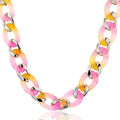 Clavicle Chain Charm Necklace for Women Men Wide Choker Necklace Pendant the Neck Mashup Chain Link Jewelry
