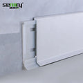 Floor Skirting Wall Skirting Board with PVC Install Base Aluminium Flooring Profile Wall Skirting Metal Baseboard Waterproof