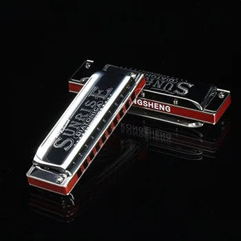 Kongsheng Professional Diatonic Harmonica Sunrise Blues Wood Comb Premium Quality Musical Instrument