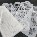Cake Decorating Stencils  Plastic Templates Spray Floral Cake Molds Cookie Fondant Dessert Decorating Molds Side Baking Stencils