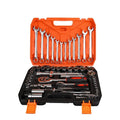 61pcs OEM Multifunctional Metric S2&CR-V Sockets Set 1/2 1/4 3/8 Inch Hand Operated Ratchet Wrench Bit Hard Case Auto Repair
