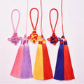 Small MOQ Double Color Hanging Ear Bookmark Chinese Knot Hanging Ear Clothing Tassel