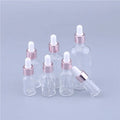 Skin Care Packaging Essential Oil Glass Dropper Bottle Serum Bottles With Rose Lid for Liquor 5ML 10ML 15ML 20ML 30ML 50ML 100ML